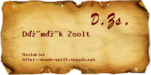 Dömök Zsolt névjegykártya